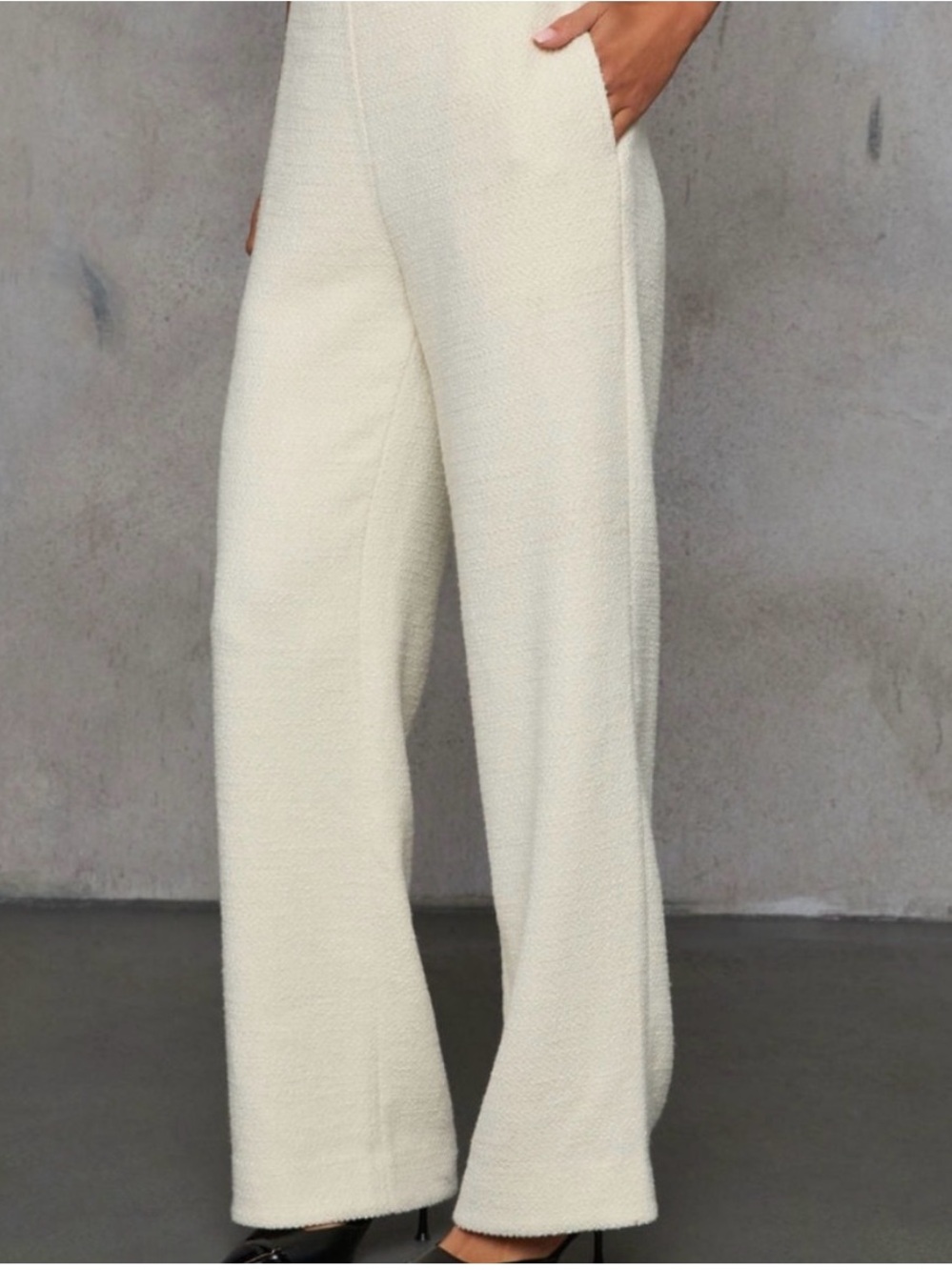Vici Cream Two-Piece Trouser Suit with Gold Buttons - Picture 6 of 10